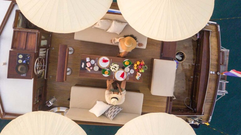 Mami Wata Halvorsen cruiser private charter at Royal Phuket Marina
