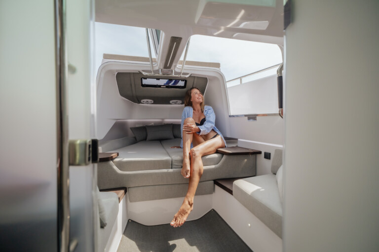 Axopar 37 high speed yacht charter at Royal Phuket Marina