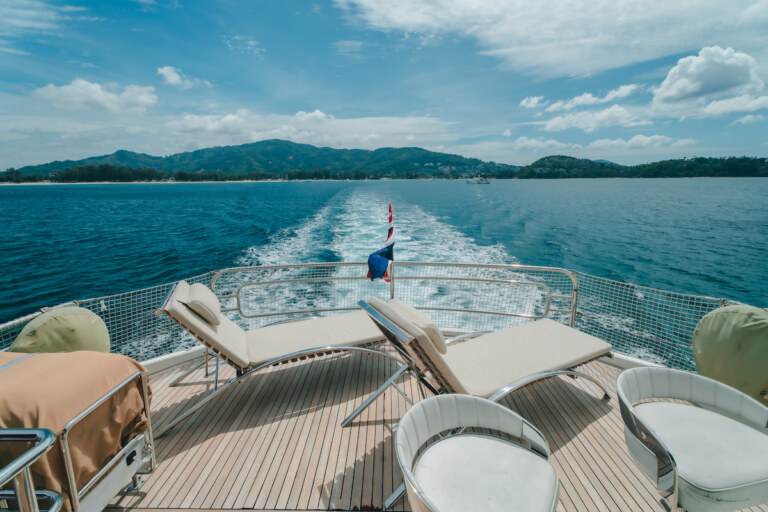 Monte Carlo 86 private yacht charter at Royal Phuket Marina