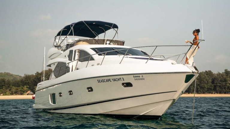 Seascape 2 motor yacht charter at Royal Phuket Marina