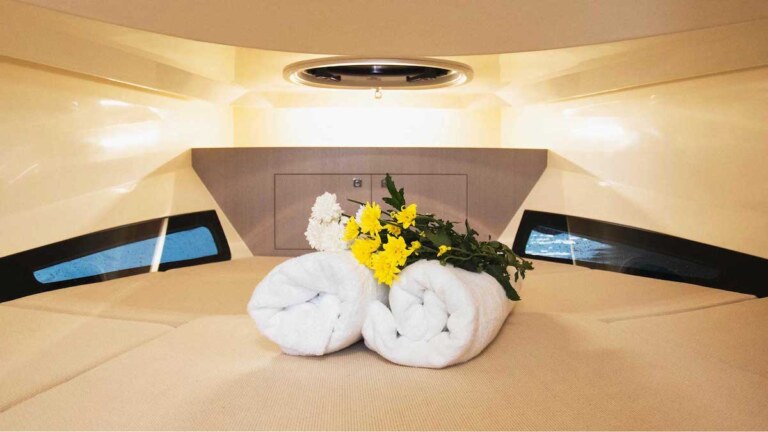 Tiger Lily 39 ft motor yacht private charter at Royal Phuket Marina