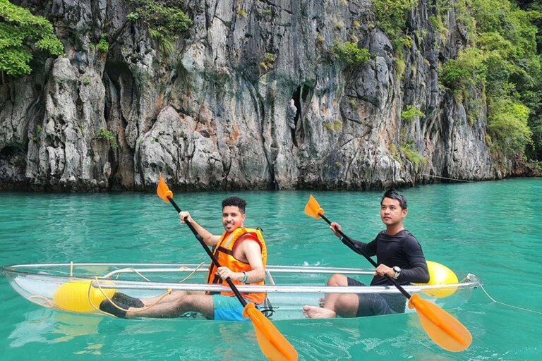 Clear kayak at the Phi Phi Islands