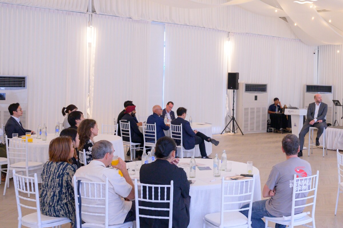 Dining set-up at The Waterfront Pavilion, Royal Phuket Marina