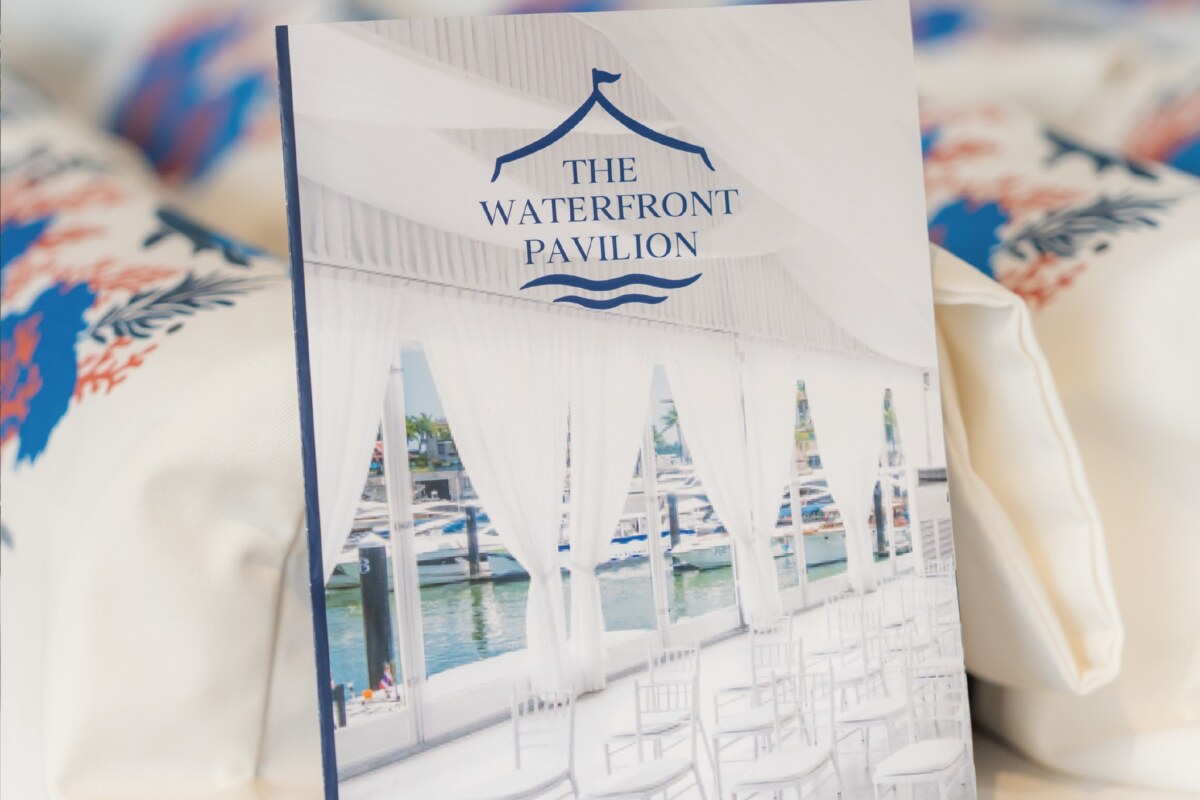 Evening event at The Waterfront Pavilion, Royal Phuket Marina